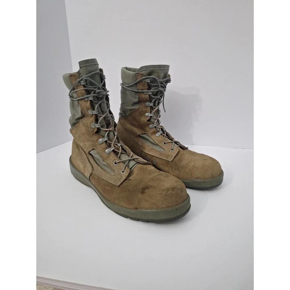 Belleville 600ST Sage Green Combat Boot Men 10.5 SteelToe USA Military Issue